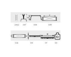 Подмости Алюмет 2*4*2 алюминиевые (SM 242)-foto2