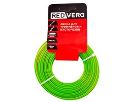 Леска для триммера RedVerg d 3.0мм (15м) круглая армированная