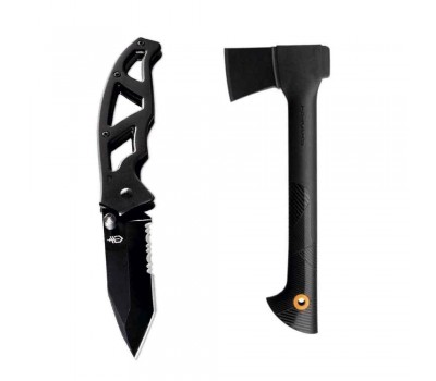 Набор FISKARS топор плотницкий малый+складной нож Paraframe Набор FISKARS топор плотницкий малый+складной нож Paraframe