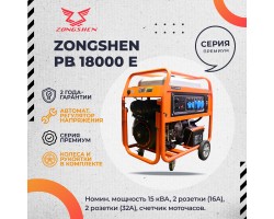 Бензиновый генератор Zongshen PB 18000 E-foto4