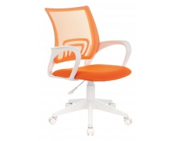 Кресло Бюрократ CH-W695NLT оранжевый TW-38-3 TW-96-1 сетка/ткань крестовина пластик пластик белый Кресло Бюрократ CH-W695NLT оранжевый TW-38-3 TW-96-1 сетка/ткань крестовина пластик пластик белый
