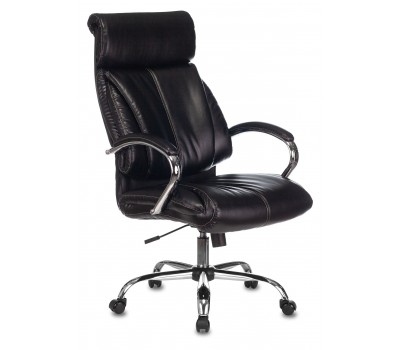 Кресло руководителя Бюрократ T-9904NSL черный Leather Venge Black эко.кожа крестовина металл хром Кресло руководителя Бюрократ T-9904NSL черный Leather Venge Black эко.кожа крестовина металл хром