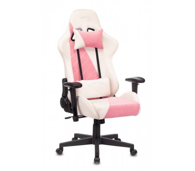 Кресло игровое Zombie VIKING X Fabric белый/розовый с подголов. крестовина пластик Кресло игровое Zombie VIKING X Fabric белый/розовый с подголов. крестовина пластик