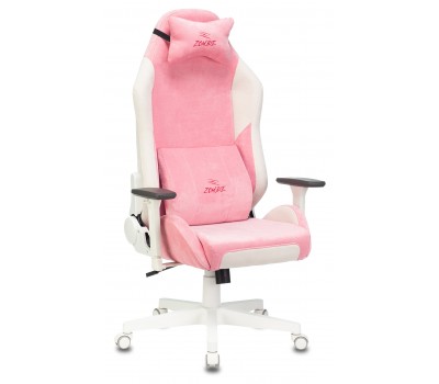 Кресло игровое Zombie EPIC PRO Fabric белый/розовый с подголов. крестовина пластик пластик белый