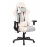 Кресло игровое Zombie VIKING X Fabric белый/серо-голубой с подголов. крестовина пластик
