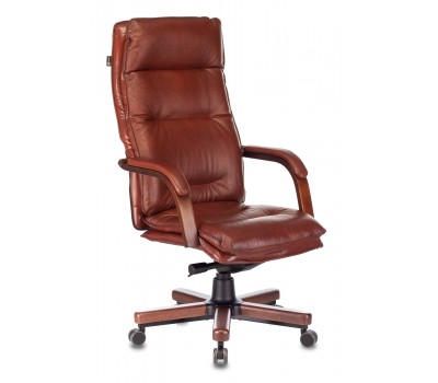 Кресло Бюрократ T-9927WALNUT-AV светло-коричневый Leather Eichel кожа полозья дерево Кресло Бюрократ T-9927WALNUT-AV светло-коричневый Leather Eichel кожа полозья дерево