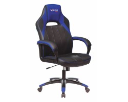 Кресло игровое Zombie VIKING 2 AERO черный/синий текстиль/эко.кожа крестовина пластик