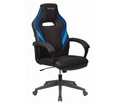 Кресло игровое Zombie VIKING 3 AERO черный/синий текстиль/эко.кожа крестовина пластик