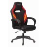 Кресло игровое Zombie VIKING 3 AERO черный/красный текстиль/эко.кожа крестовина пластик