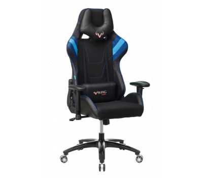 Кресло игровое Zombie VIKING 4 AERO черный/синий текстиль/эко.кожа с подголов. крестовина пластик Кресло игровое Zombie VIKING 4 AERO черный/синий текстиль/эко.кожа с подголов. крестовина пластик