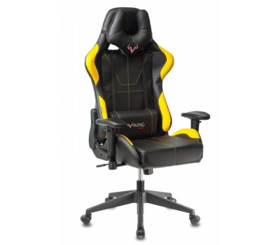Кресло игровое Zombie VIKING 5 AERO черный/желтый эко.кожа с подголов. крестовина пластик Кресло игровое Zombie VIKING 5 AERO черный/желтый эко.кожа с подголов. крестовина пластик