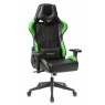 Кресло игровое Zombie VIKING 5 AERO черный/салатовый эко.кожа с подголов. крестовина пластик