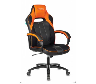 Кресло игровое Zombie VIKING 2 AERO черный/оранжевый текстиль/эко.кожа крестовина пластик