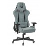 Кресло игровое Zombie VIKING KNIGHT Fabric серо-голубой Light-28 с подголов. крестовина металл