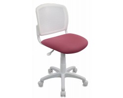 Кресло детское Бюрократ CH-W296NX белый TW-15 сиденье розовый 26-31 сетка/ткань крестовина пластик пластик белый Кресло детское Бюрократ CH-W296NX белый TW-15 сиденье розовый 26-31 сетка/ткань крестовина пластик пластик белый
