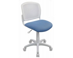 Кресло детское Бюрократ CH-W296NX белый TW-15 сиденье голубой 26-24 сетка/ткань крестовина пластик пластик белый Кресло детское Бюрократ CH-W296NX белый TW-15 сиденье голубой 26-24 сетка/ткань крестовина пластик пластик белый