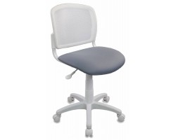 Кресло детское Бюрократ CH-W296NX белый TW-15 сиденье серый 15-48 сетка/ткань крестовина пластик пластик белый Кресло детское Бюрократ CH-W296NX белый TW-15 сиденье серый 15-48 сетка/ткань крестовина пластик пластик белый