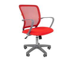 Кресло офисное CHAIRMAN 698 grey красное
