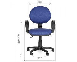 Кресло офисное CHAIRMAN CH 682 бордовое-foto2