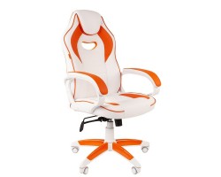 Кресло CHAIRMAN Game 16 white оранжевое