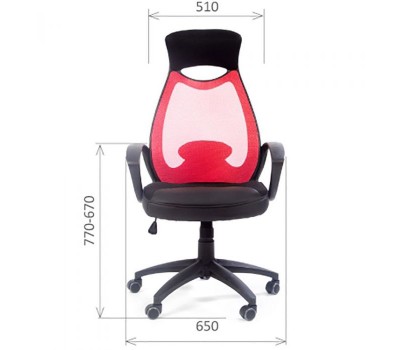 Кресло руководителя CHAIRMAN CH 840 black синее