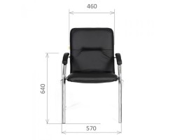 Кресло для посетителя CHAIRMAN 850 черное-foto2