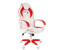 Кресло CHAIRMAN Game 16 white красное