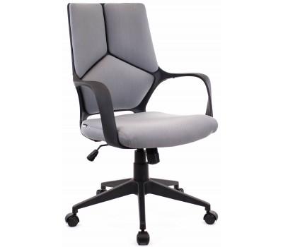 Кресло офисное Everprof Trio Black LB T Ткань Серый