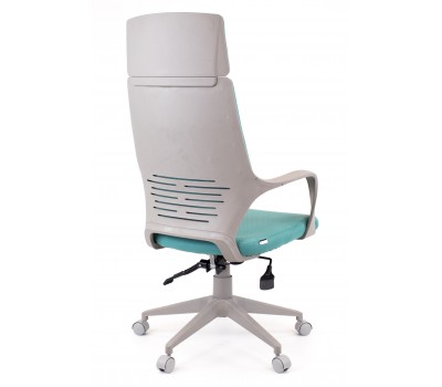 Кресло руководителя Everprof Trio Grey TM Ткань Бирюзовый