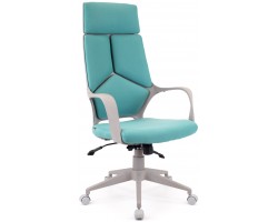 Кресло руководителя Everprof Trio Grey TM Ткань Бирюзовый