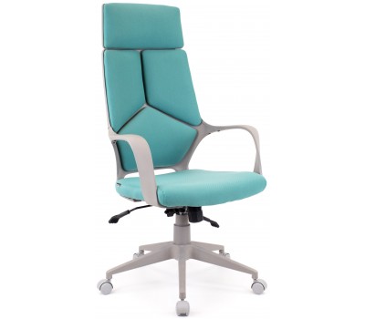 Кресло руководителя Everprof Trio Grey TM Ткань Бирюзовый
