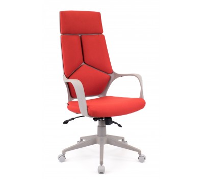 Кресло руководителя Everprof Trio Grey TM Ткань Красный