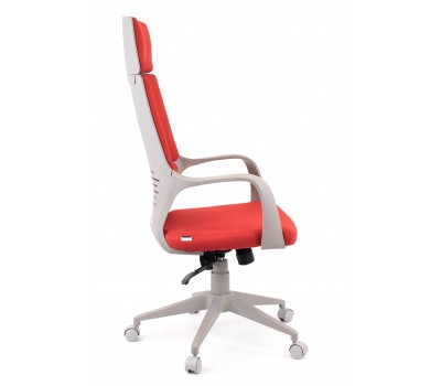 Кресло руководителя Everprof Trio Grey TM Ткань Красный