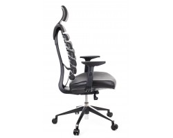 Кресло офисное Everprof Ergo Black кожа черный-foto3