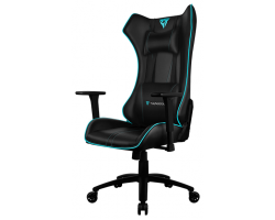 Кресло компьютерное игровое ThunderX3 UC5 Black-Cyan AIR, с подсветкой 7 цветов