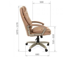 Кресло руководителя CHAIRMAN 668 LT черное-foto3