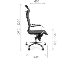 Кресло для руководителя CHAIRMAN 710 красное-foto2