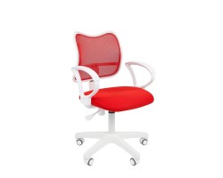 Кресло офисное CHAIRMAN 450 LT White красное