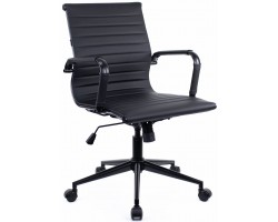 Кресло офисное Everprof Leo Black T Экокожа Черный