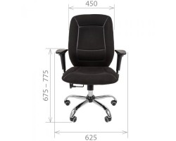 Кресло для сотрудника CHAIRMAN CH 888 черное-foto3