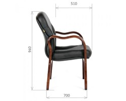Кресло для посетителя CHAIRMAN 658 (422) черное-foto3