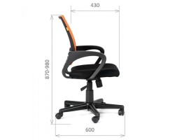 Кресло офисное CHAIRMAN 696 красное-foto3
