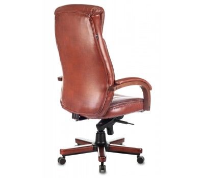 Кресло руководителя Бюрократ T-9922WALNUT светло-коричневый Leather Eichel кожа крестовина металл/дерево Кресло руководителя Бюрократ T-9922WALNUT светло-коричневый Leather Eichel кожа крестовина металл/дерево