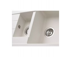 Кухонная мойка MODENA 1,5B1D WHITE KUPPERSBERG-foto3
