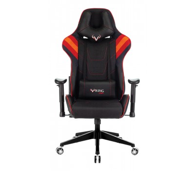 Кресло игровое Zombie VIKING 4 AERO черный/красный текстиль/эко.кожа с подголов. крестовина пластик