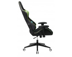 Кресло игровое Zombie VIKING 4 AERO черный/салатовый текстиль/эко.кожа с подголов. крестовина пластик-foto7