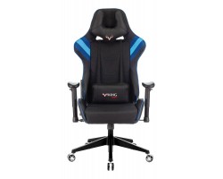 Кресло игровое Zombie VIKING 4 AERO черный/синий текстиль/эко.кожа с подголов. крестовина пластик-foto2