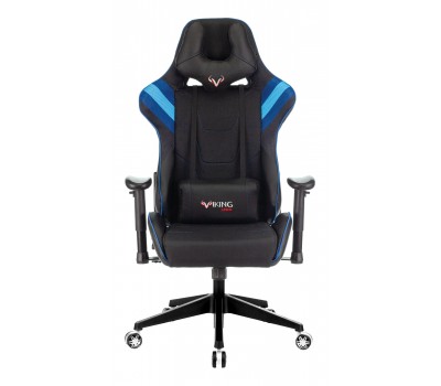 Кресло игровое Zombie VIKING 4 AERO черный/синий текстиль/эко.кожа с подголов. крестовина пластик Кресло игровое Zombie VIKING 4 AERO черный/синий текстиль/эко.кожа с подголов. крестовина пластик