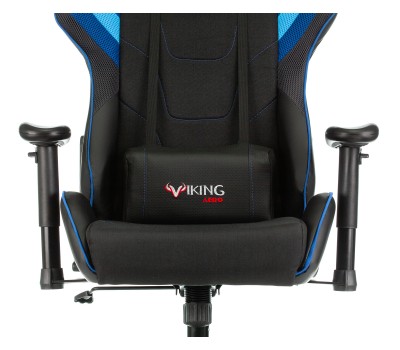 Кресло игровое Zombie VIKING 4 AERO черный/синий текстиль/эко.кожа с подголов. крестовина пластик Кресло игровое Zombie VIKING 4 AERO черный/синий текстиль/эко.кожа с подголов. крестовина пластик