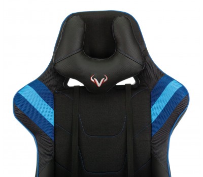 Кресло игровое Zombie VIKING 4 AERO черный/синий текстиль/эко.кожа с подголов. крестовина пластик Кресло игровое Zombie VIKING 4 AERO черный/синий текстиль/эко.кожа с подголов. крестовина пластик